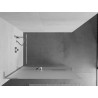 Mexen Kioto+ L panneau de douche avec étagère Walk-in 100 x 200 cm, givré, chrome - 800-100-123-01-30