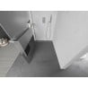 Mexen Kioto+ L paroi de douche avec étagère Walk-in 100 x 200 cm, transparent/givré, chrome - 800-100-123-01-35