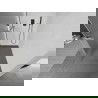 Mexen Kioto+ L paroi de douche avec étagère Walk-in 70 x 200 cm, verre givré, gris foncé brossé - 800-070-123-66-30