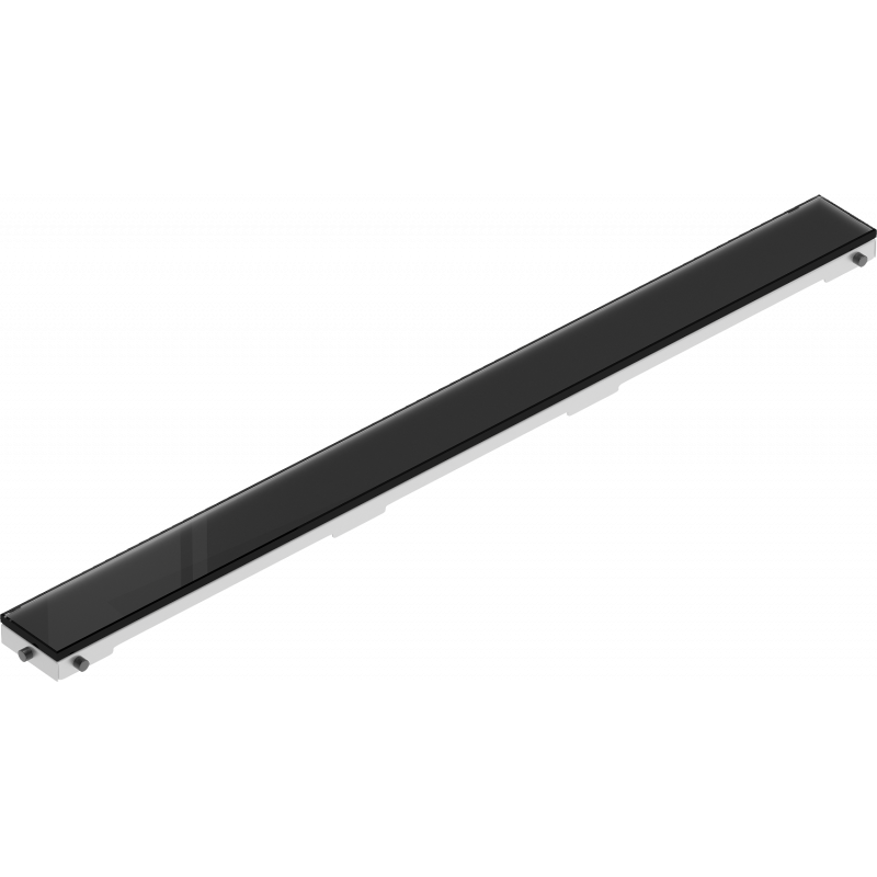 Mexen Flat MGB cache pour écoulement linéaire 50 cm verre noir - 1026050