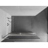 Mexen Kioto+ L paroi de douche avec étagère Walk-in 100 x 200 cm, transparent / givré, nickel brossé - 800-100-123-97-35