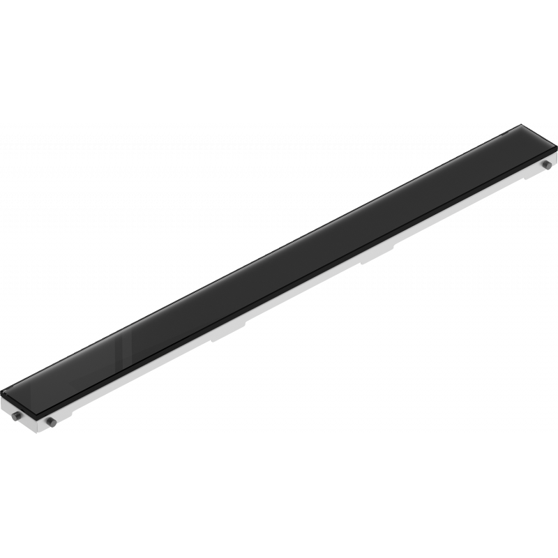Mexen Flat MGB cache pour drain linéaire 70 cm, verre noir - 1026070
