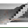 Mexen Kioto+ L paroi de douche avec étagère Walk-in 100 x 200 cm, verre dépoli, laiton brossé - 800-100-123-65-30