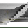 Mexen Kioto+ L paroi de douche avec étagère Walk-in 70 x 200 cm, transparent/gelé, doré - 800-070-123-50-35