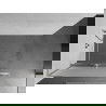 Mexen Kioto+ L paroi de douche avec étagère Walk-in 120 x 200 cm, verre dépoli, nickel brossé - 800-120-123-97-30