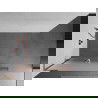 Mexen Kioto+ L paroi de douche avec étagère Walk-in 120 x 200 cm, verre dépoli, or rose - 800-120-123-60-30