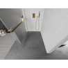 Mexen Kioto+ L paroi de douche avec étagère Walk-in 80 x 200 cm, givré, or - 800-080-123-50-30