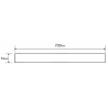 Mexen Flat MGW cache pour drain linéaire 70 cm, verre blanc - 1027070