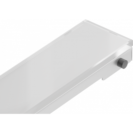 Mexen Flat MGW cache pour évacuation linéaire 80 cm, verre blanc - 1027080