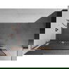Mexen Kioto+ L paroi de douche avec étagère Walk-in 70 x 200 cm, motif noir, laiton brossé - 800-070-123-65-70