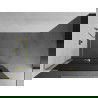 Mexen Kioto+ L paroi de douche avec étagère Walk-in 110 x 200 cm, graphite, or - 800-110-123-50-40