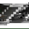 Mexen Kioto+ L paroi de douche avec étagère Walk-in 100 x 200 cm, miroir, blanc - 800-100-123-20-50