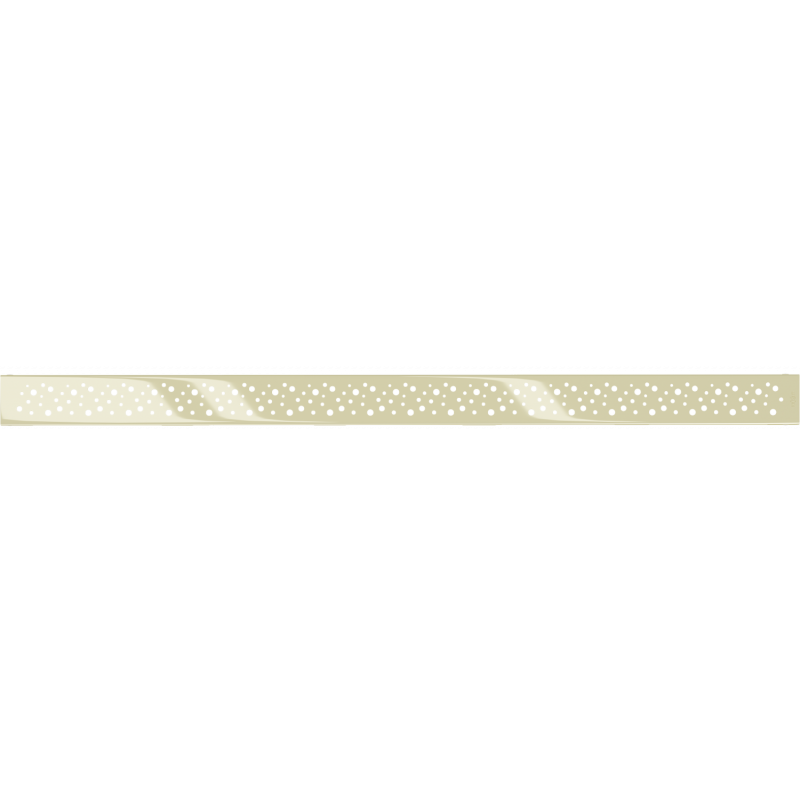 Mexen Flat M12 cache pour drain linéaire 100 cm, or - 1521100