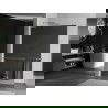 Mexen Kioto+ L paroi de douche avec étagère Walk-in 70 x 200 cm, miroir, chrome - 800-070-123-01-50