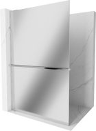 Mexen Kioto+ L paroi de douche avec étagère Walk-in 70 x 200 cm, miroir, chrome - 800-070-123-01-50