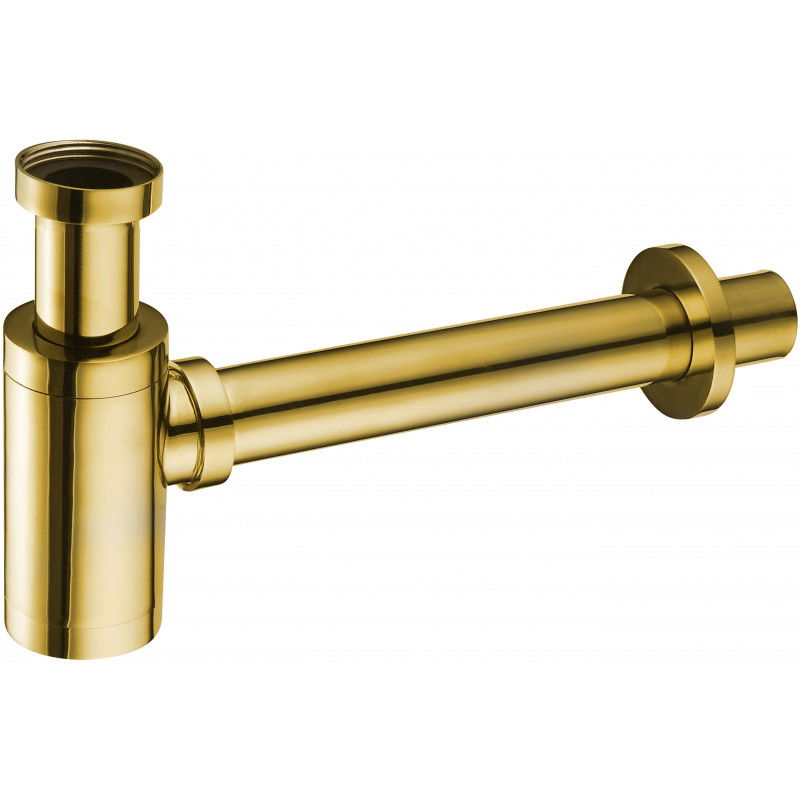 Mexen demi-siphon rond pour lavabo, Or - 79950-50