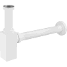 Mexen demi-siphon de lavabo carré, blanc - 79960-20