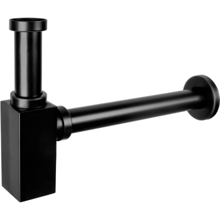 Mexen demi siphon carré pour lavabo, Noire antique - 79960-79