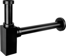 Mexen demi siphon carré pour lavabo, Noire antique - 79960-79