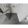 Mexen Kioto+ L cloison de douche avec étagère Walk-in 80 x 200 cm, miroir, or brossé - 800-080-123-55-50