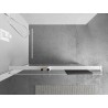 Mexen Kioto+ étagère pour paroi de douche avec porte-serviettes, blanche - 800-02-20