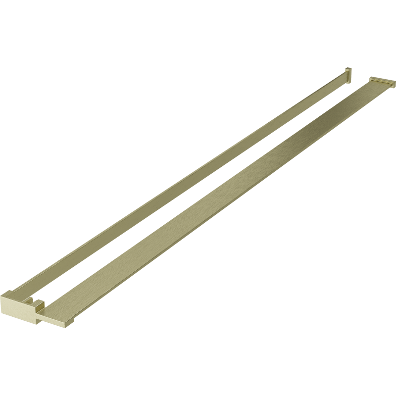 Étagère de douche avec barres pour serviettes, doré brossé - 800-02-55