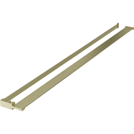 Mexen Kioto+ étagère pour paroi de douche avec barre porte-serviettes, or brossé - 800-02-55