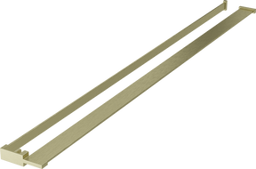 Mexen étagère pour paroi de douche avec porte-serviettes, or brossé - 800-02-55