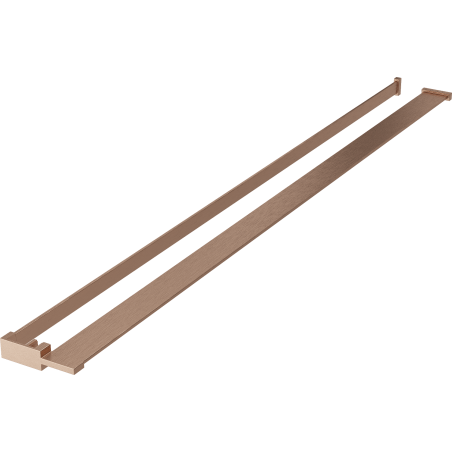 Mexen étagère pour paroi de douche avec barre porte-serviettes, cuivre brossé - 800-02-65