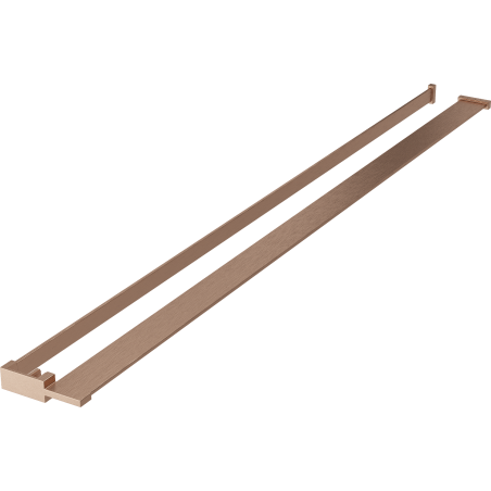Mexen Kioto+ étagère pour paroi de douche avec barre porte-serviettes, cuivre brossé - 800-02-65