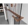 Mexen étagère pour paroi de douche avec barre porte-serviettes, cuivre brossé - 800-02-65