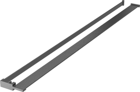 Mexen étagère pour paroi de douche avec balustrade pour serviettes, gris canon brossé - 800-02-66