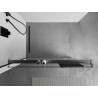 Mexen Kioto+ étagère pour paroi de douche avec barre porte-serviettes, gun gray brossé - 800-02-66