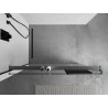 Mexen Kioto+ Étagère pour paroi de douche avec barre porte-serviettes, gun metal - 800-02-95