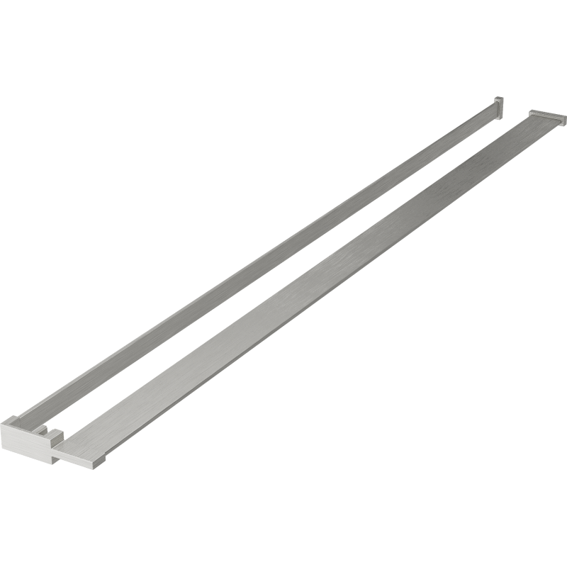 Mexen étagère pour paroi de douche avec barre porte-serviettes, nickel brossé - 800-02-97