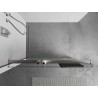 Mexen Kioto+ étagère pour paroi de douche avec barre porte-serviettes, nickel brossé - 800-02-97