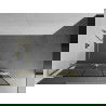 Mexen Kioto+ L paroi de douche avec étagère Walk-in 70 x 200 cm, motif noir, finition or brossé - 800-070-123-55-78