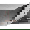 Mexen Kioto+ L paroi de douche avec étagère Walk-in 70 x 200 cm, motif noir, laiton brossé - 800-070-123-65-77