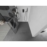Mexen Kioto+ L paroi de douche avec étagère Walk-in 100 x 200 cm, vague blanche, gris canon brossé - 800-100-123-66-97