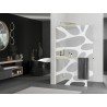 Mexen Kioto+ L paroi de douche avec étagère Walk-in 100 x 200 cm, vague blanche, or - 800-100-123-50-97