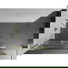 Mexen Kioto+ L paroi de douche avec étagère Walk-in 120 x 200 cm, motif blanc, finition dorée - 800-120-123-55-97