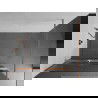 Mexen Kioto+ paroi de douche Walk-in 110 x 200 cm, verre trempé, laiton brossé - 800-110-121-65-09