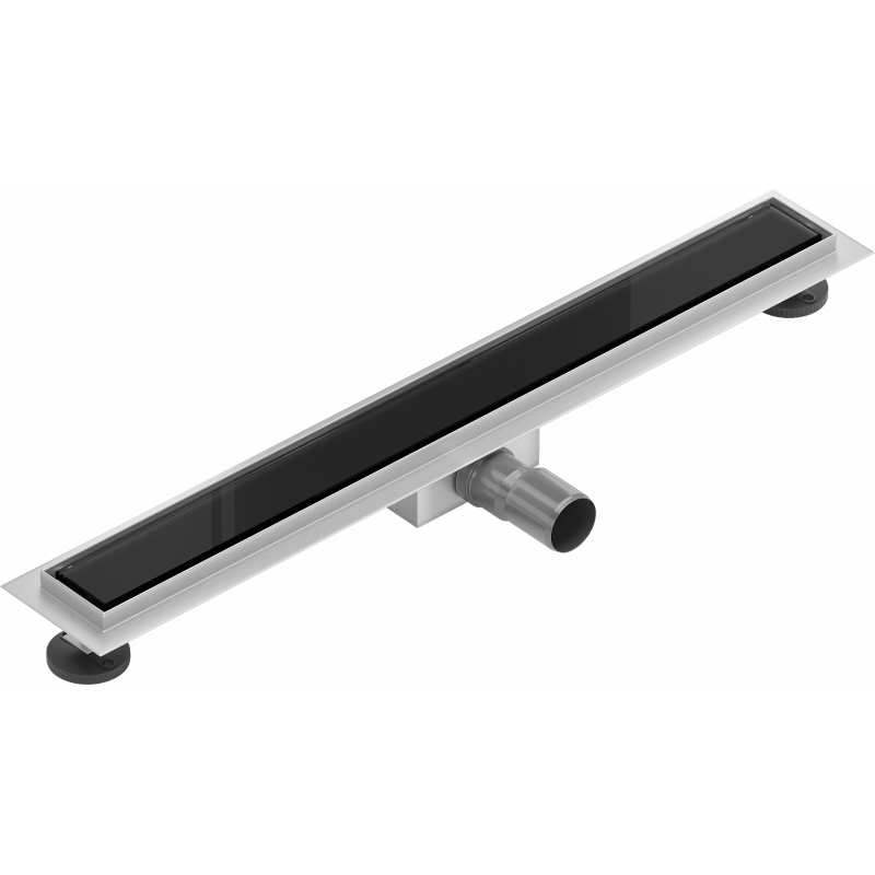 Mexen Flat MGB drain linéaire 60 cm, verre noir - 1026060-15