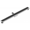 Mexen Flat MGB drain lineaire 80 cm, verre noir - 1026080-15
