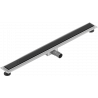 Mexen Flat MGB canalisation linéaire 100 cm, verre noir - 1026100-15