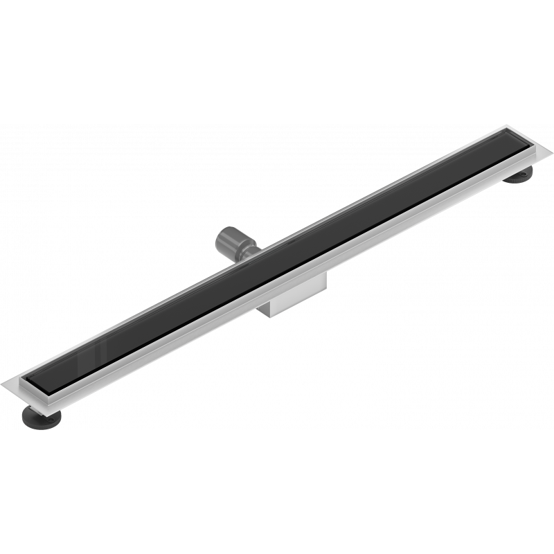 Mexen Flat MGB canalisation linéaire 100 cm, verre noir - 1026100-15