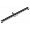 Mexen Flat MGB canalisation linéaire 100 cm, verre noir - 1026100-15