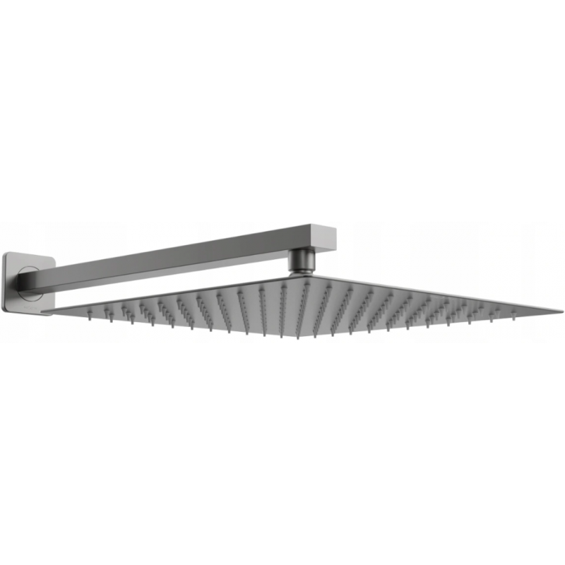 Mexen Slim tête de douche 30 x 30 cm avec bras de douche, graphite - 79130112-66