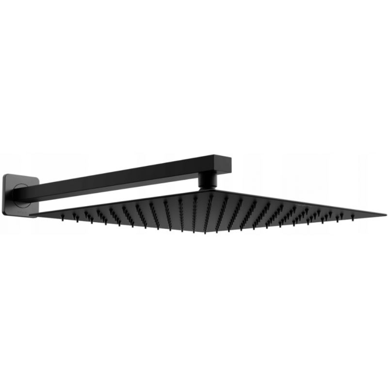 Mexen Slim douche de tête 30 x 30 cm avec bras de douche, noir - 79130112-70