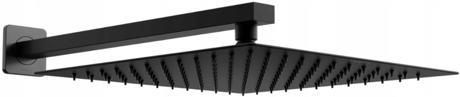 Mexen Slim pomme de douche 30 x 30 cm avec bras de douche, noir - 79130112-70